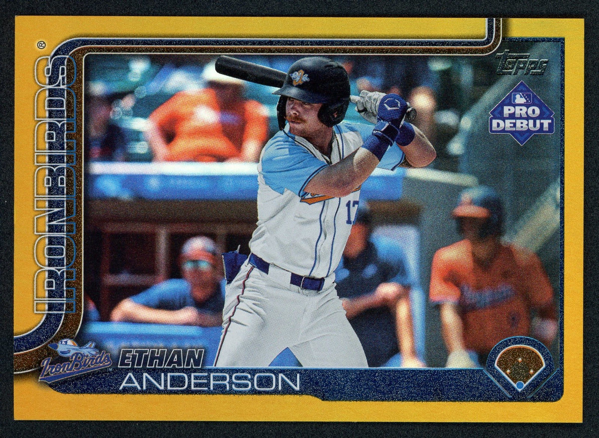 2025 Topps Pro Debut - Ethan Anderson #PD-68 Gold Foil /50 (RC)