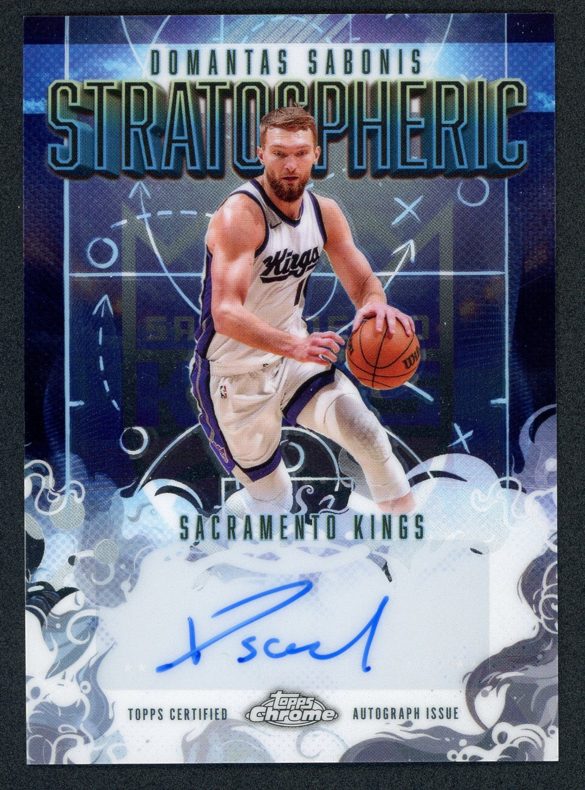 2025 Topps Chrome DOMANTIS SABONIS Stratospheric Autograph SM-DS Kings Auto