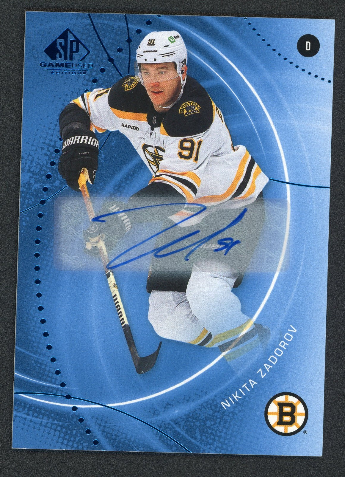 2025-26 Upper Deck Sp Game Used - Nikita Zadorov #116 Blue Autograph