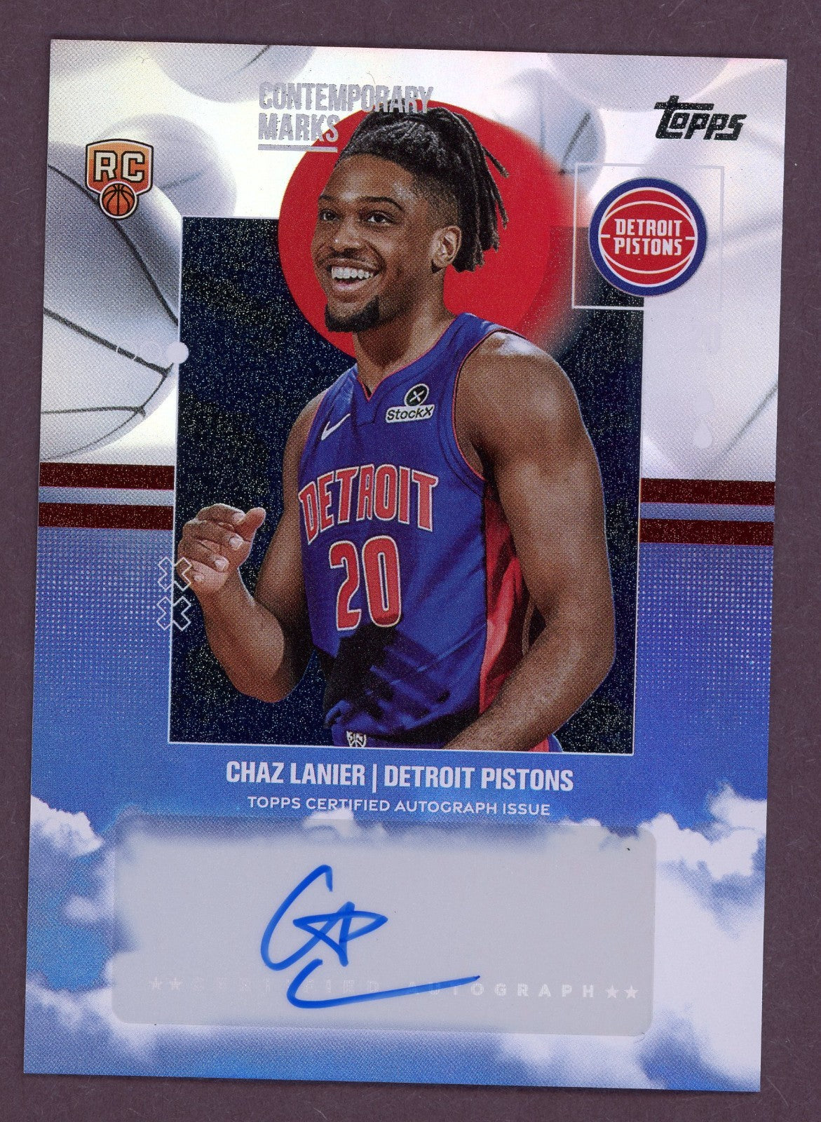 2025-26 Topps - Contemporary Marks Chaz Lanier #CM-CL (AU, RC)