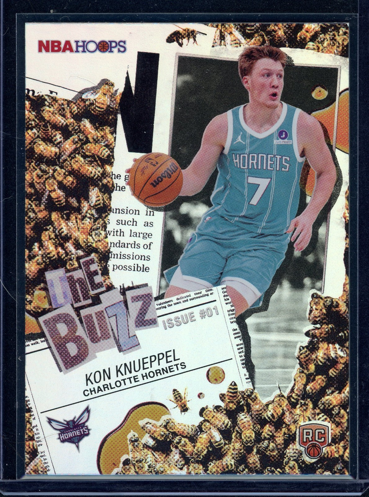 Kon Knueppel 2025-26 Topps NBA Hoops “THE BUZZ” Holo Foil Rookie RC Hornets