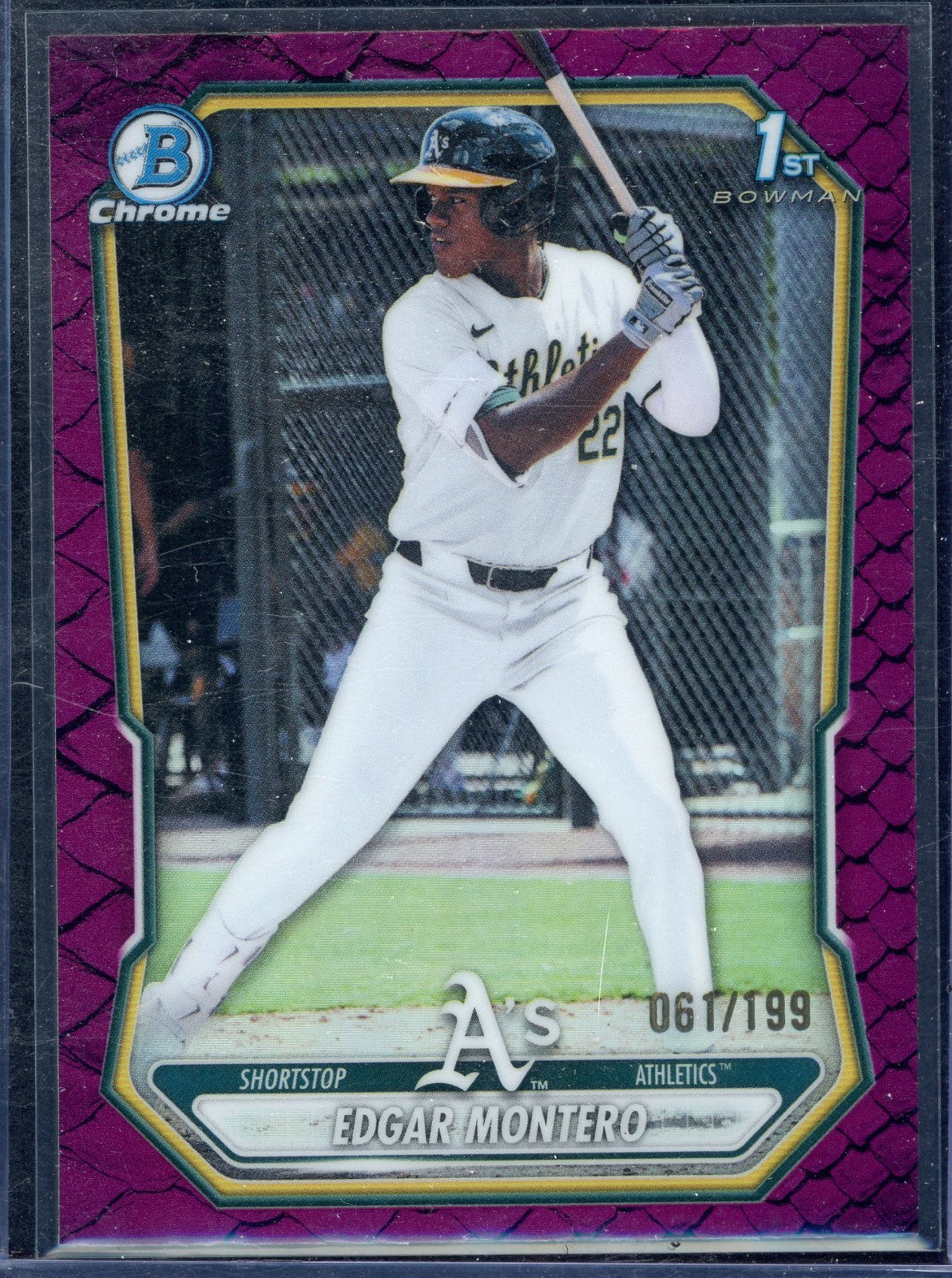 2026 Bowman - Chrome - Steele Hall #BDC-20 Fuchsia Reptilian Refractor /199