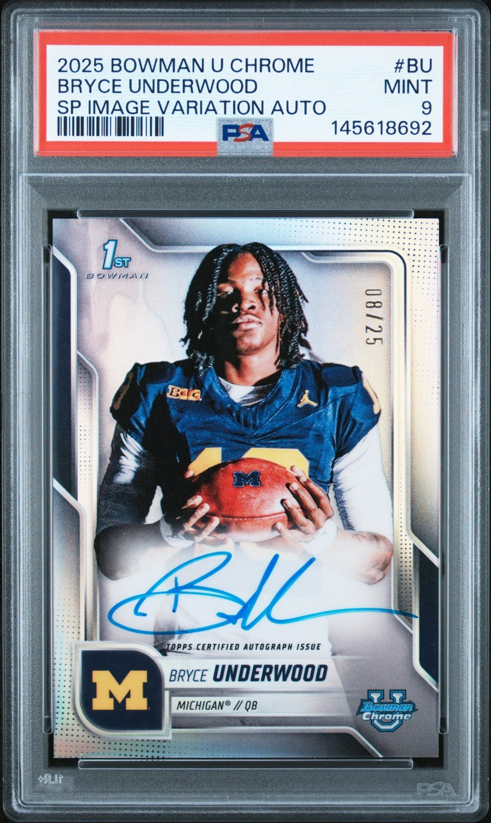 2025 Bowman University Chrome - Sp Image Variations Autographs Bryce Underwood