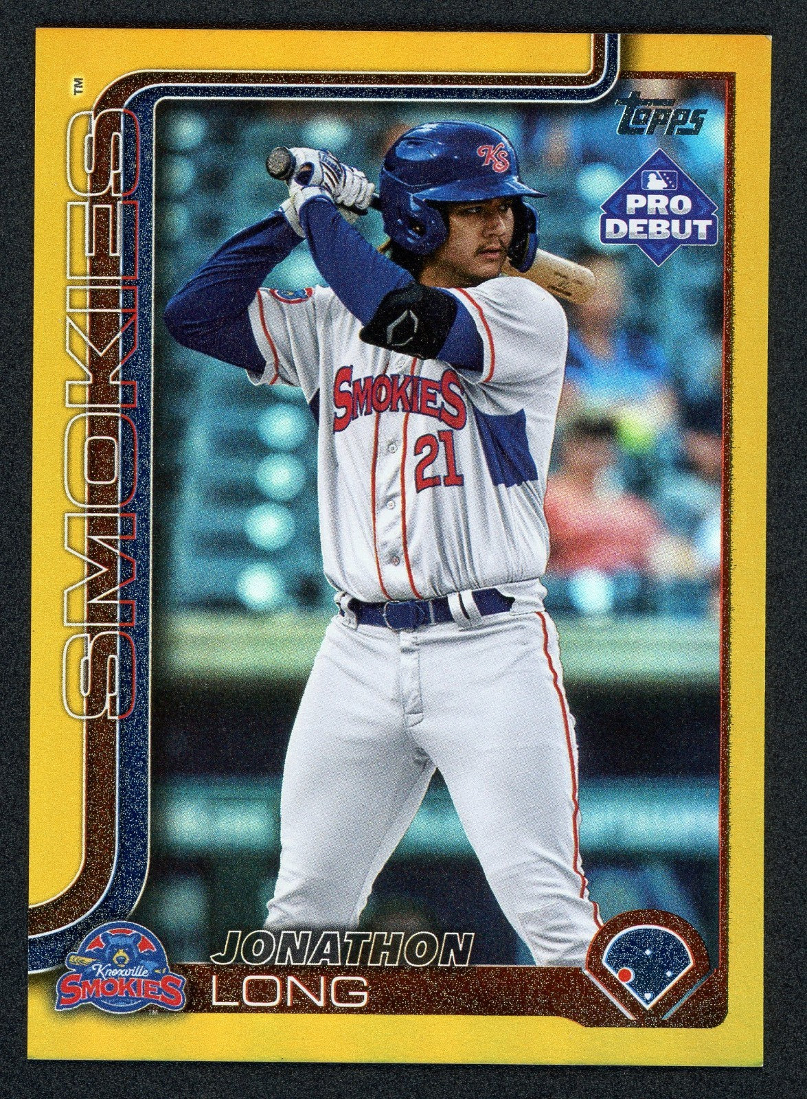2025 Topps Pro Debut Jonathan Long #PD-162 Gold Foil RC /50