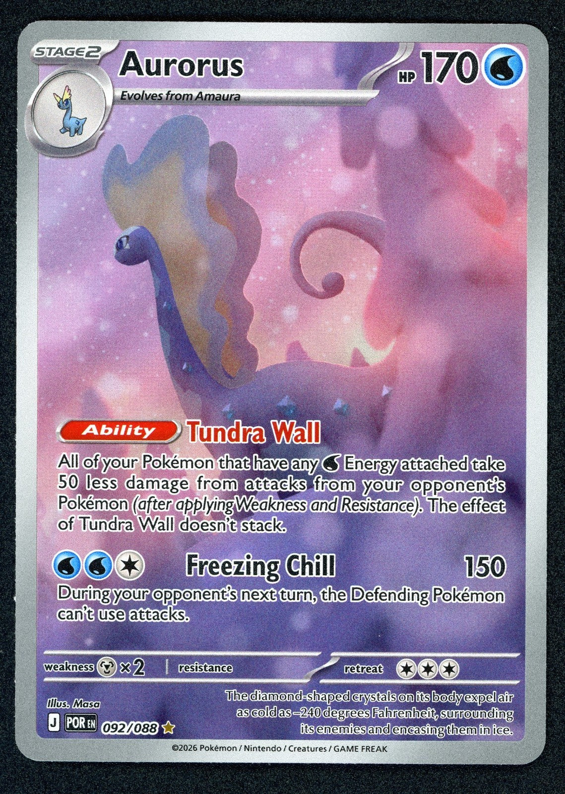 Aurorus 092/088 Me03: Perfect Order Holo