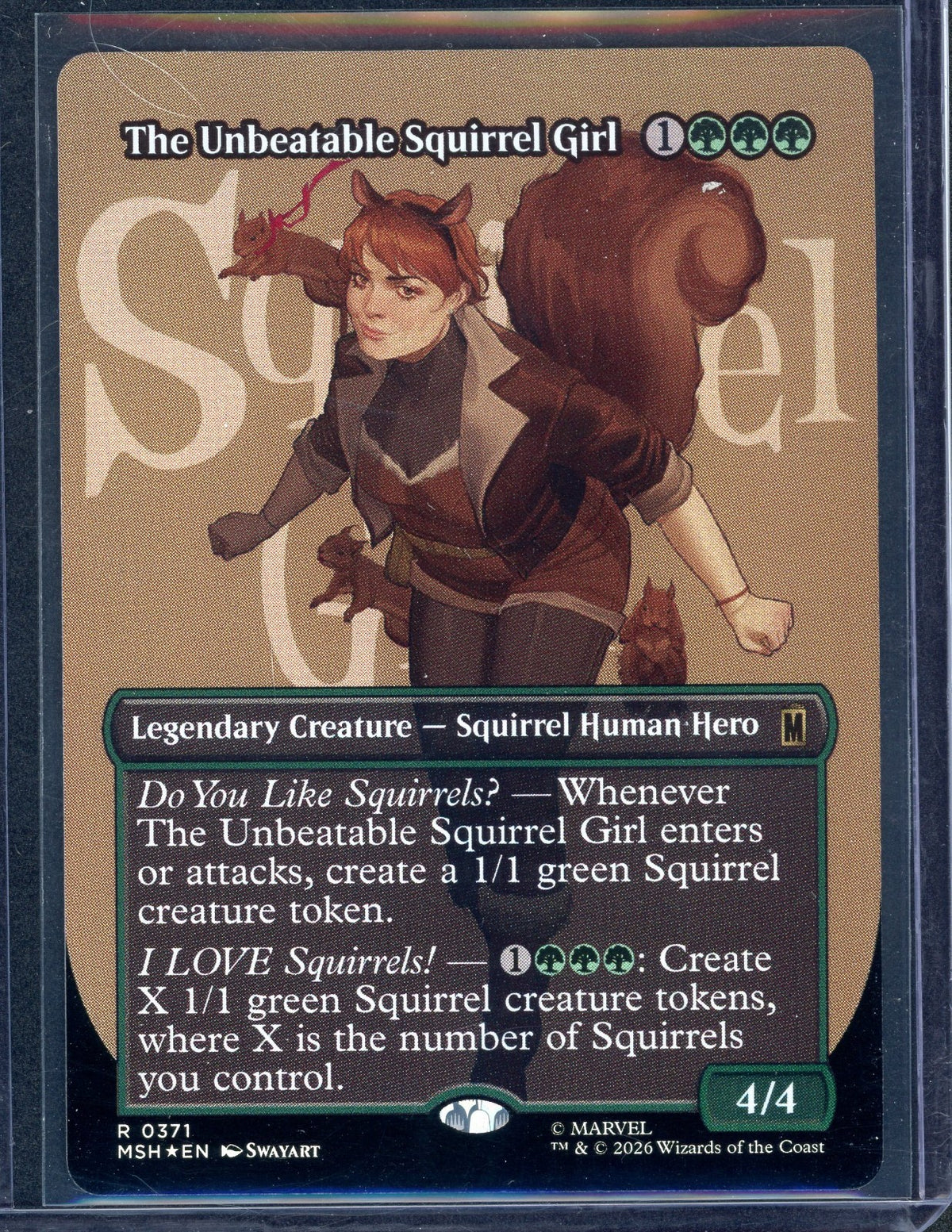 The Unbeatable Squirrel Girl (Borderless) Marvel Super Heroes Foil