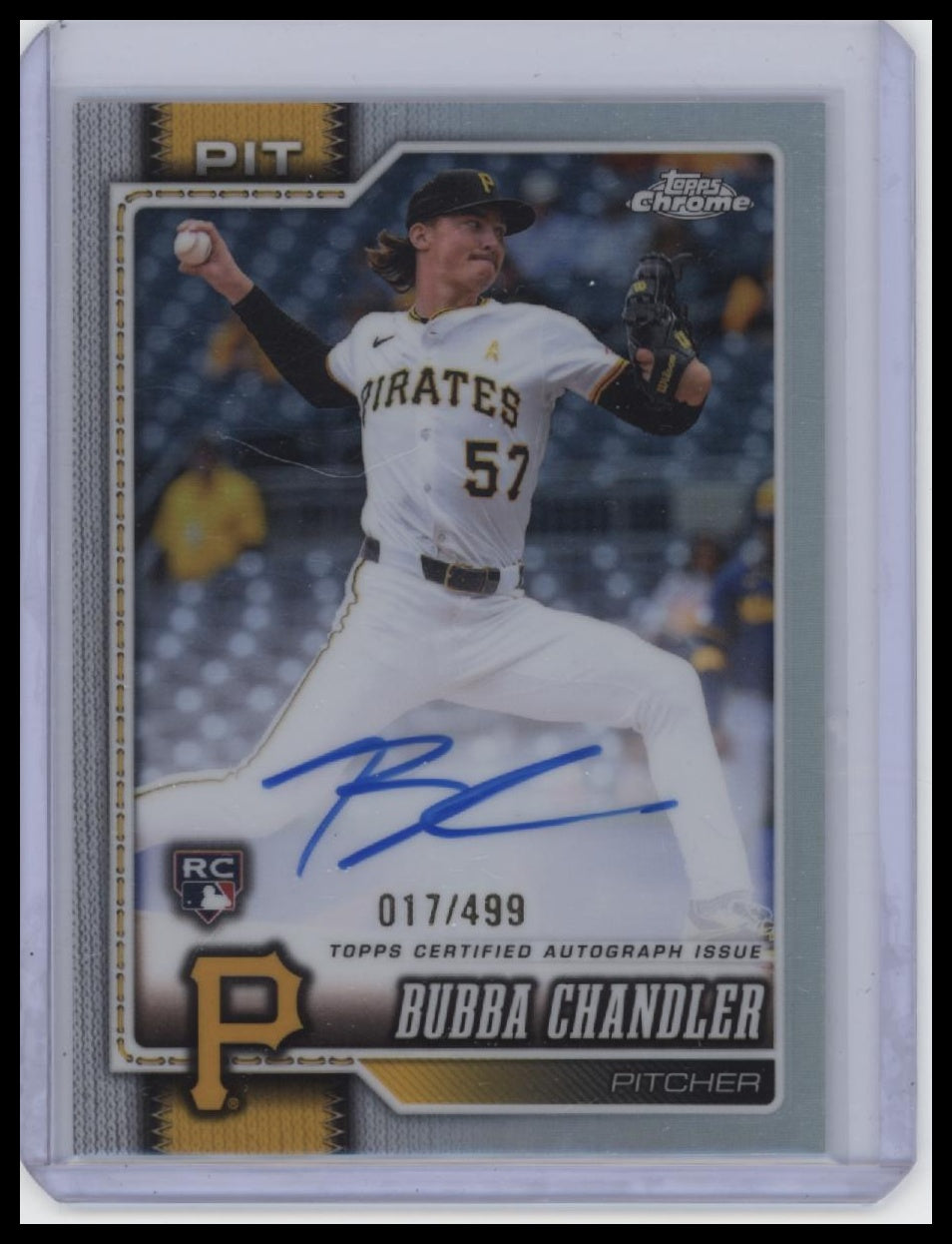 2026 Topps Chrome #RA-BC Bubba Chandler Rookie Autographs Refractors #/499