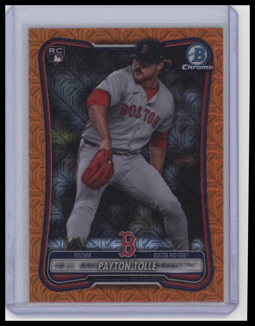 2026 Bowman #26 Payton Tolle Chrome Mojo Orange Refractors #/25