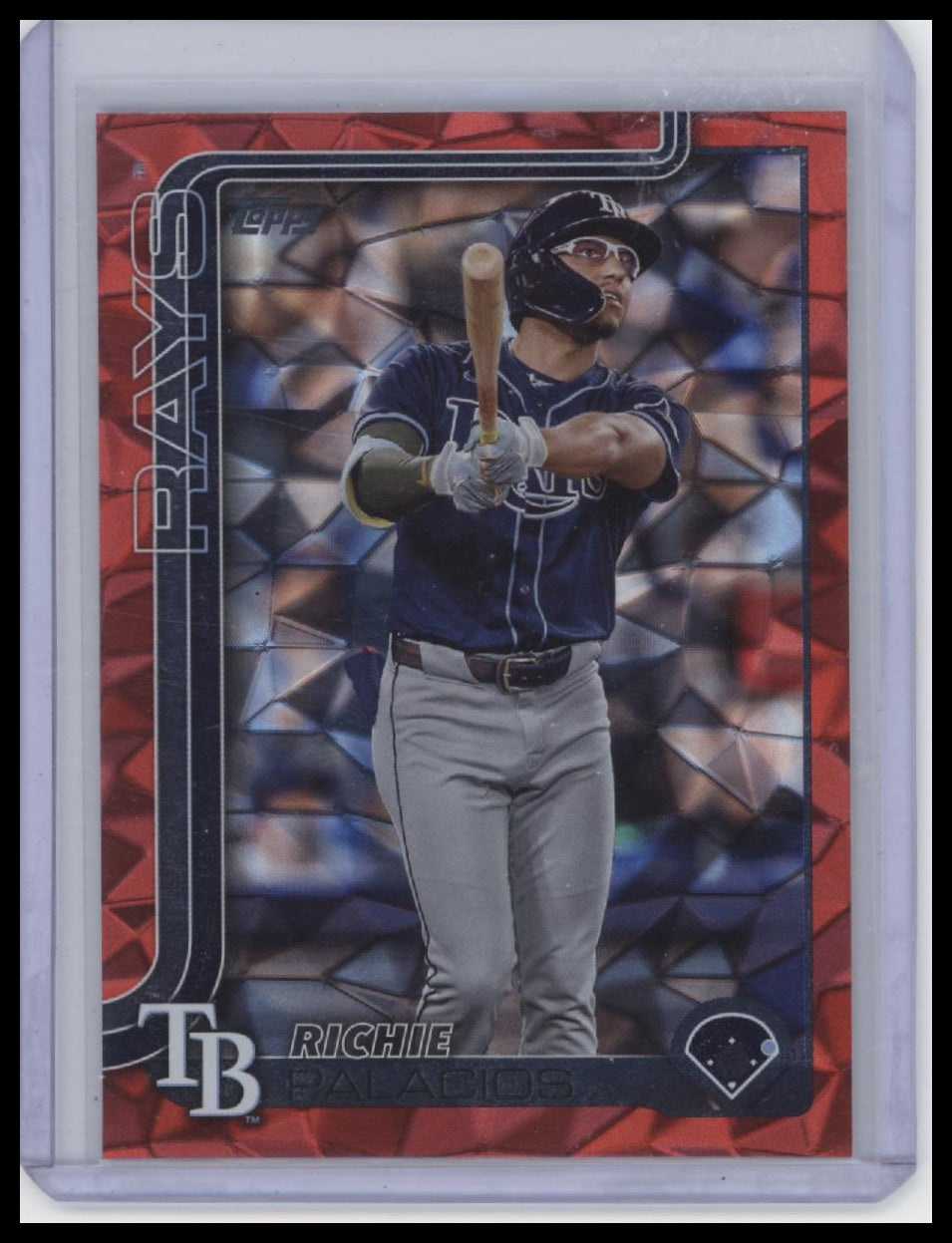 2025 Topps #124 Richie Palacios Red Holo Foil  /5