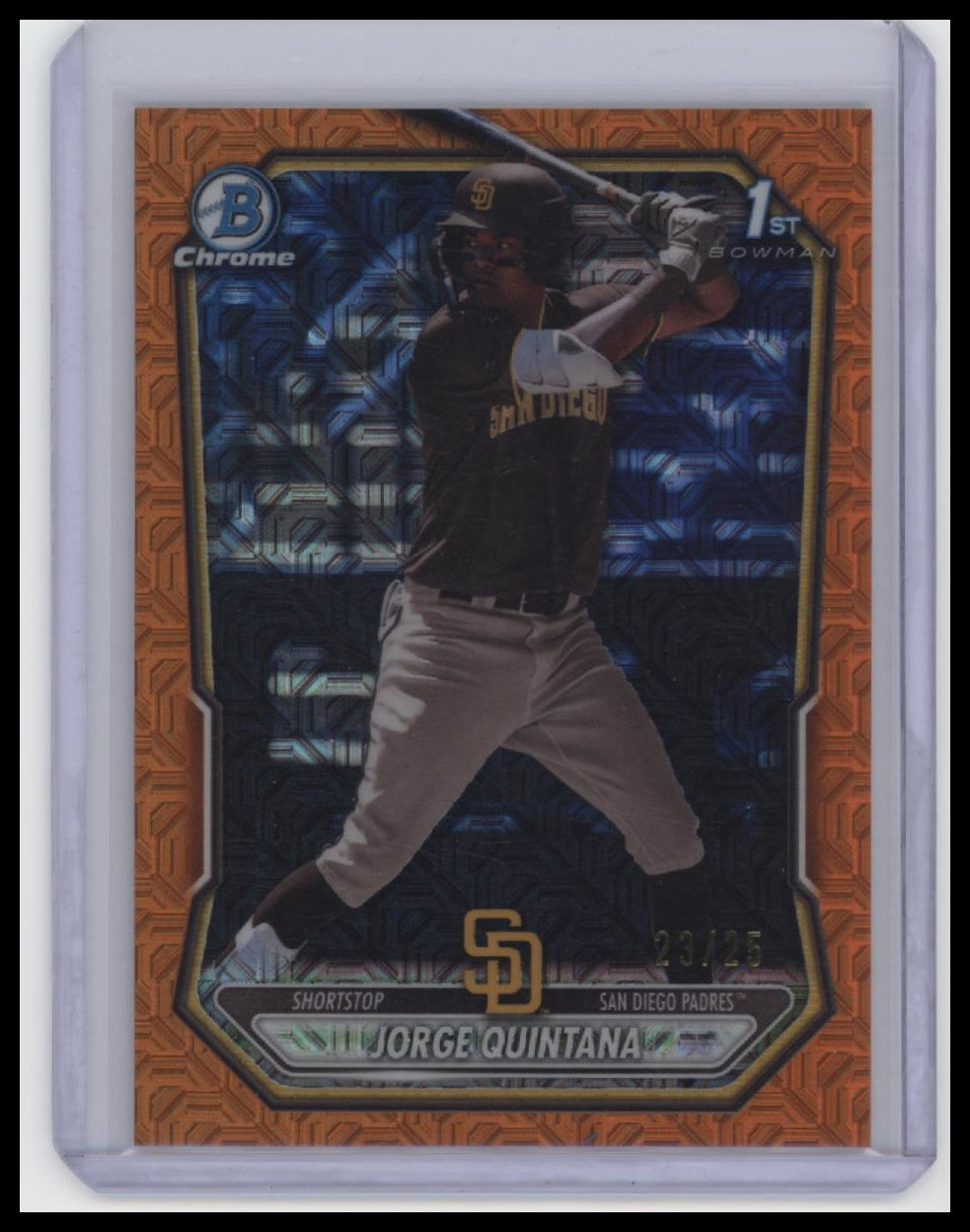 2026 Bowman #BCP-93 Jorge Quintana Chrome Prospects Mojo Orange Refractor #/25