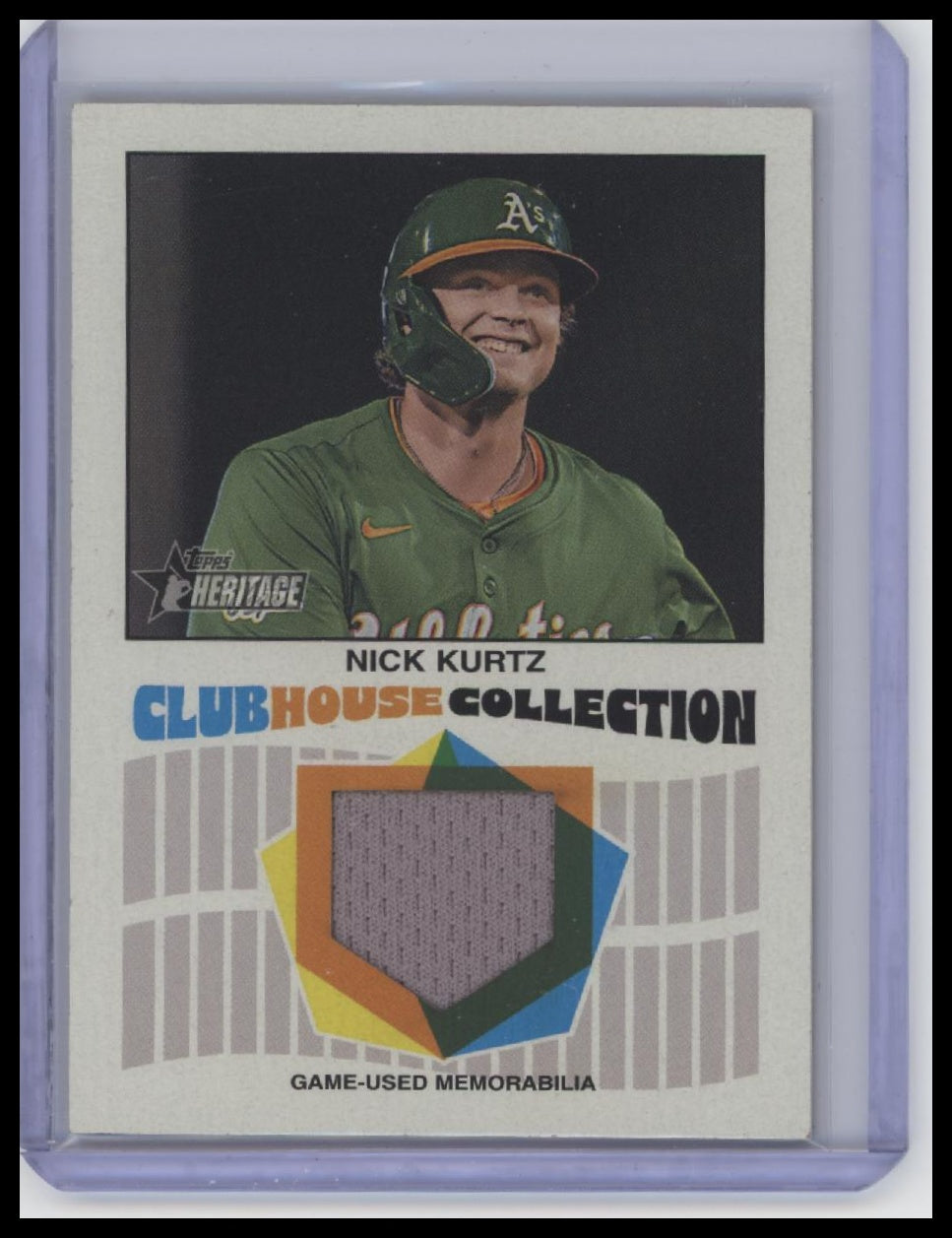 2026 Topps Heritage #CCR-NK Nick Kurtz Clubhouse Collection Relics