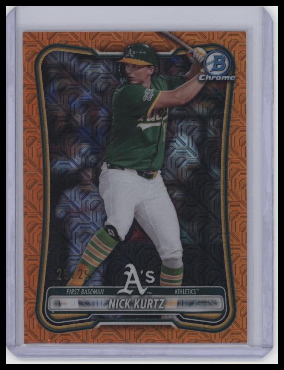 2026 Bowman #10 Nick Kurtz Chrome Mojo Orange Refractors #/25