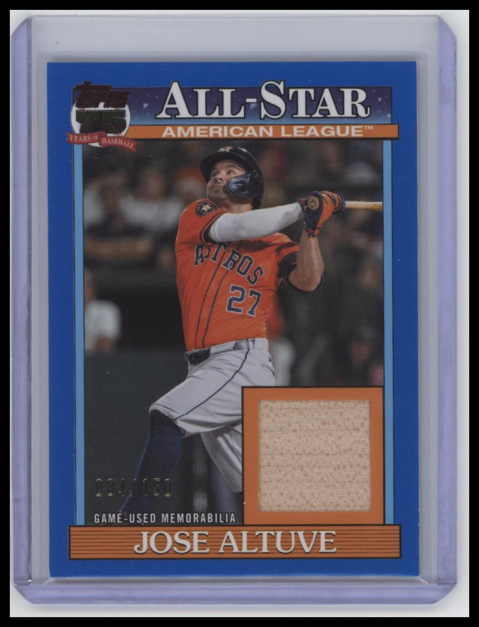 2026 Topps #91ASR-JA Jose Altuve 1991 Topps Baseball 35th Anniversary /150