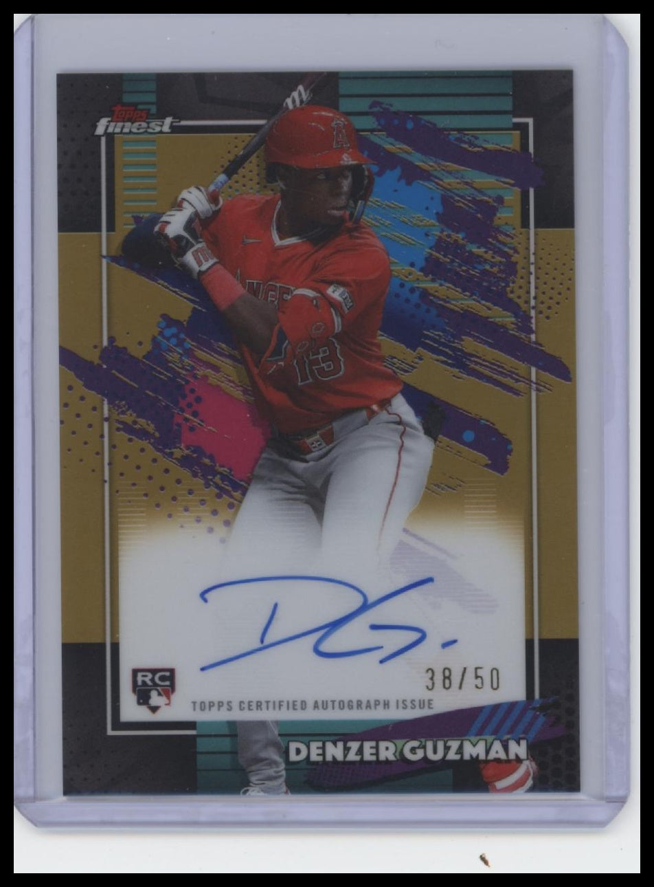 2026 Finest #FA-DGU Denzer Guzman Finest Autographs Gold Refractors /50