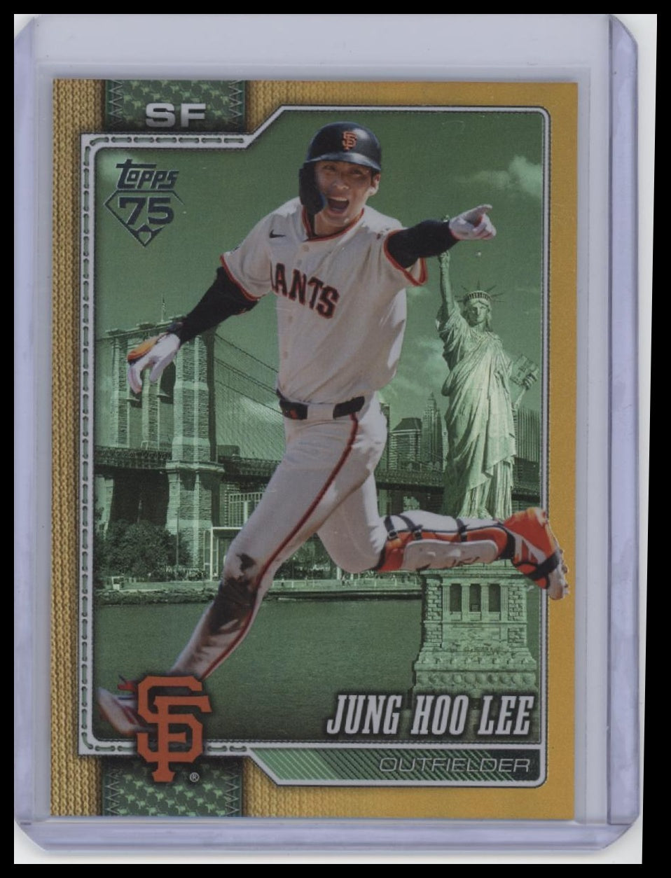 2026 Topps #541 Jung Hoo Lee Big Apple Foil Gold /50