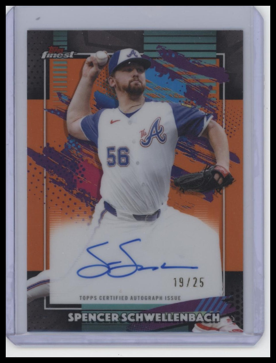 2026 Finest #FA-SS Spencer Schwellenbach Finest Autographs Orange /25