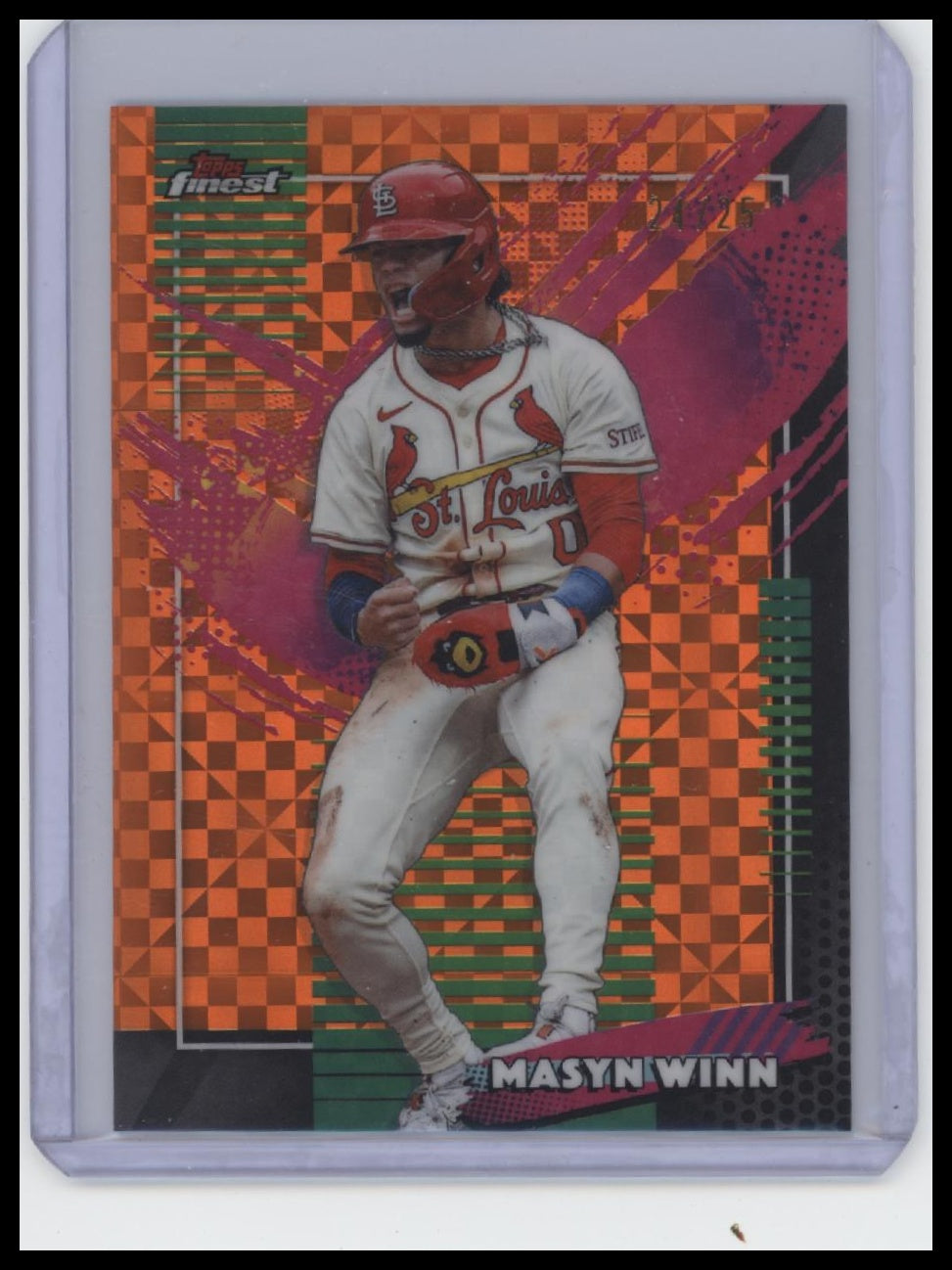 2026 Finest #242 Masyn Winn Orange Geometric Refractors  /25