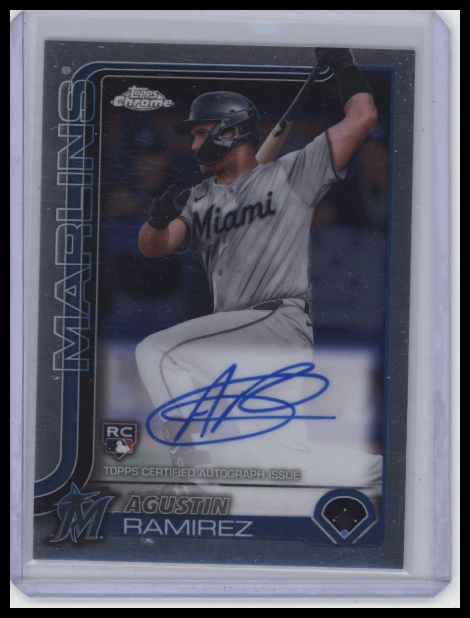 2025 Topps Chrome Update #RA-AR Agustin Ramirez Chrome Update Autographs