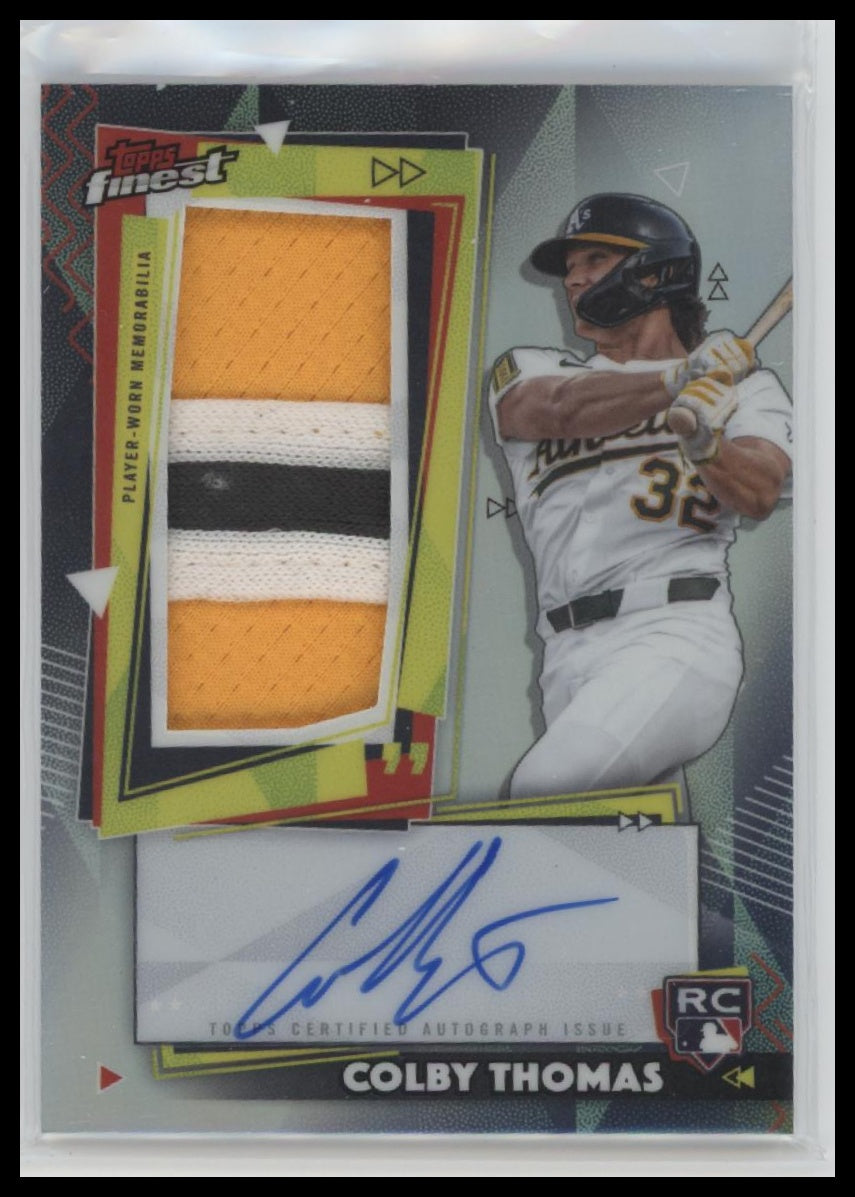 2026 Finest #RPA-CT Colby Thomas Finest Rookie Patch Autographs