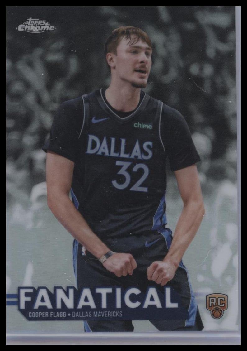 2025-26 Topps Chrome Update #FAN-11 Cooper Flagg Fanatical