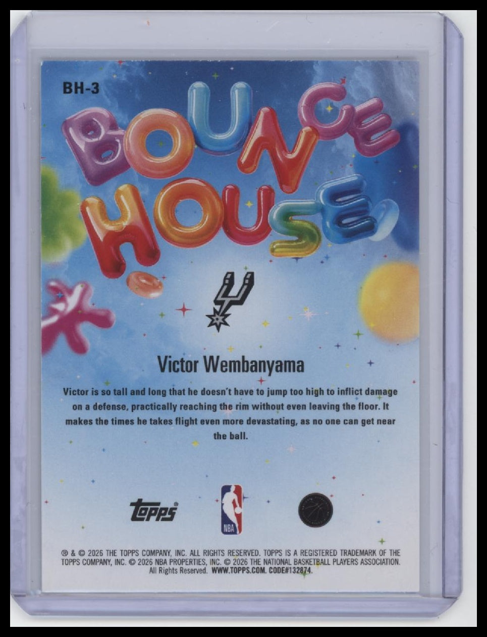 2025-26 Hoops #BH-3 Victor Wembanyama Bounce House