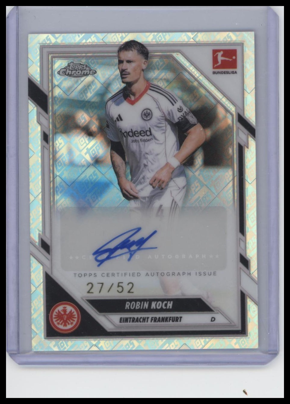 2025-26 Topps Chrome #BA-RKO Robin Koch Base Autographs ToppsFractor  /52