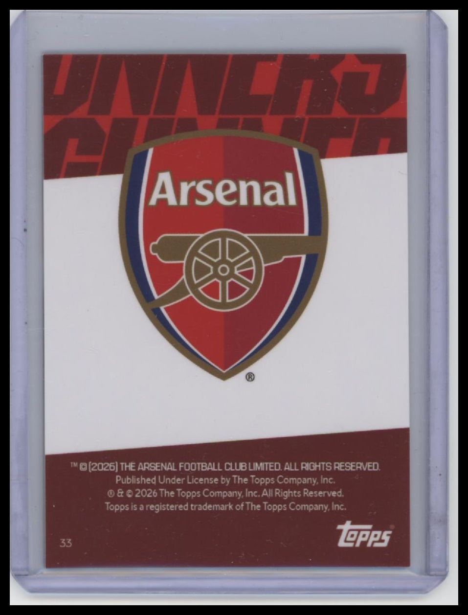 2025-26 Topps Chrome Arsenal #33 Olivia Smith Arsenal Blue Refractor  /150