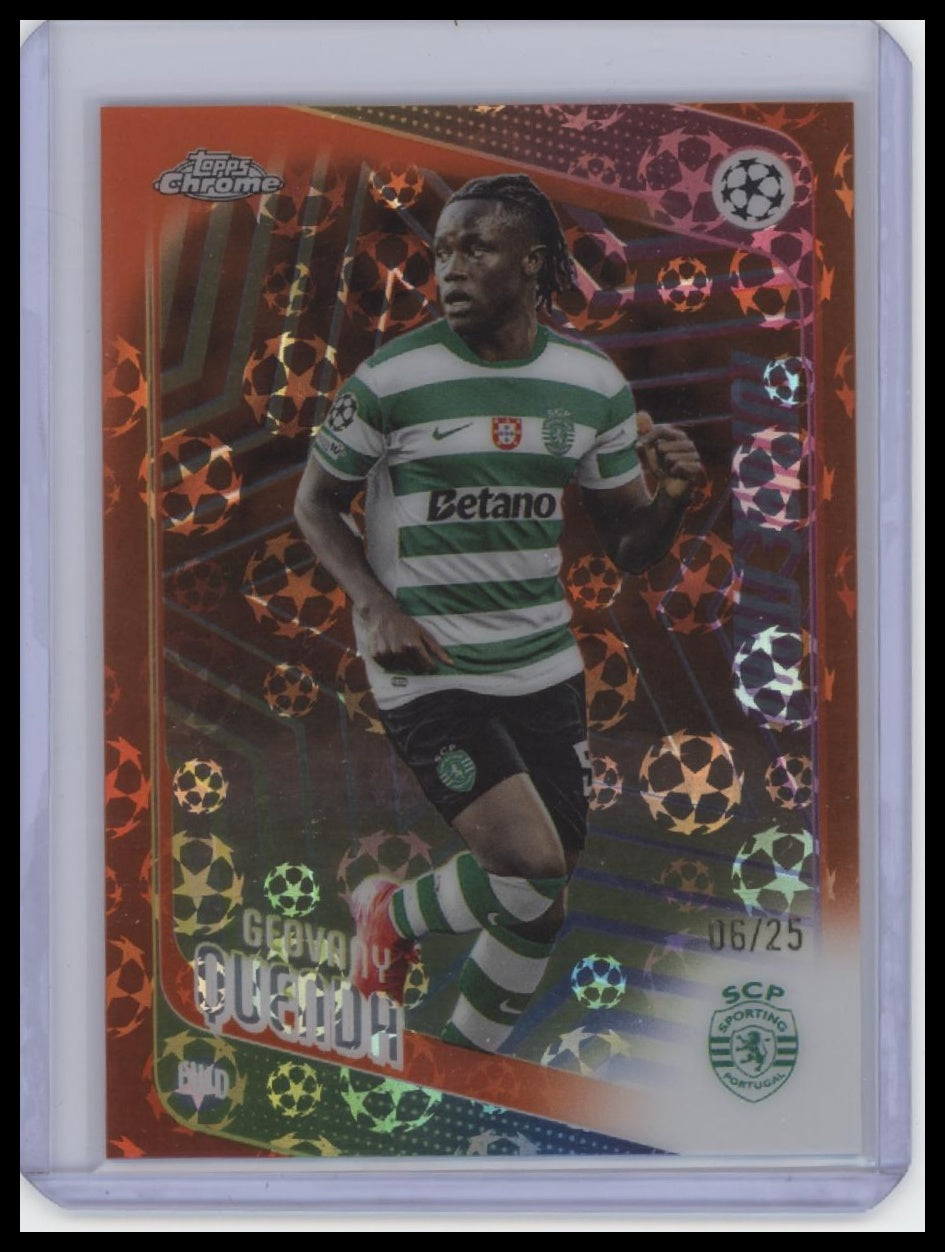 2025-26 Topps UEFA Club Competitions #95 Geovany Quenda Orange Holo  /25