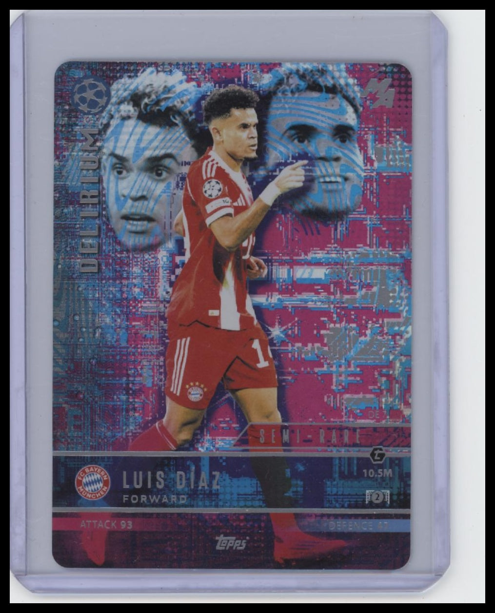 2025-26 Topps Match Attax UEFA Champions League #DE-7 Luis Díaz Delirium