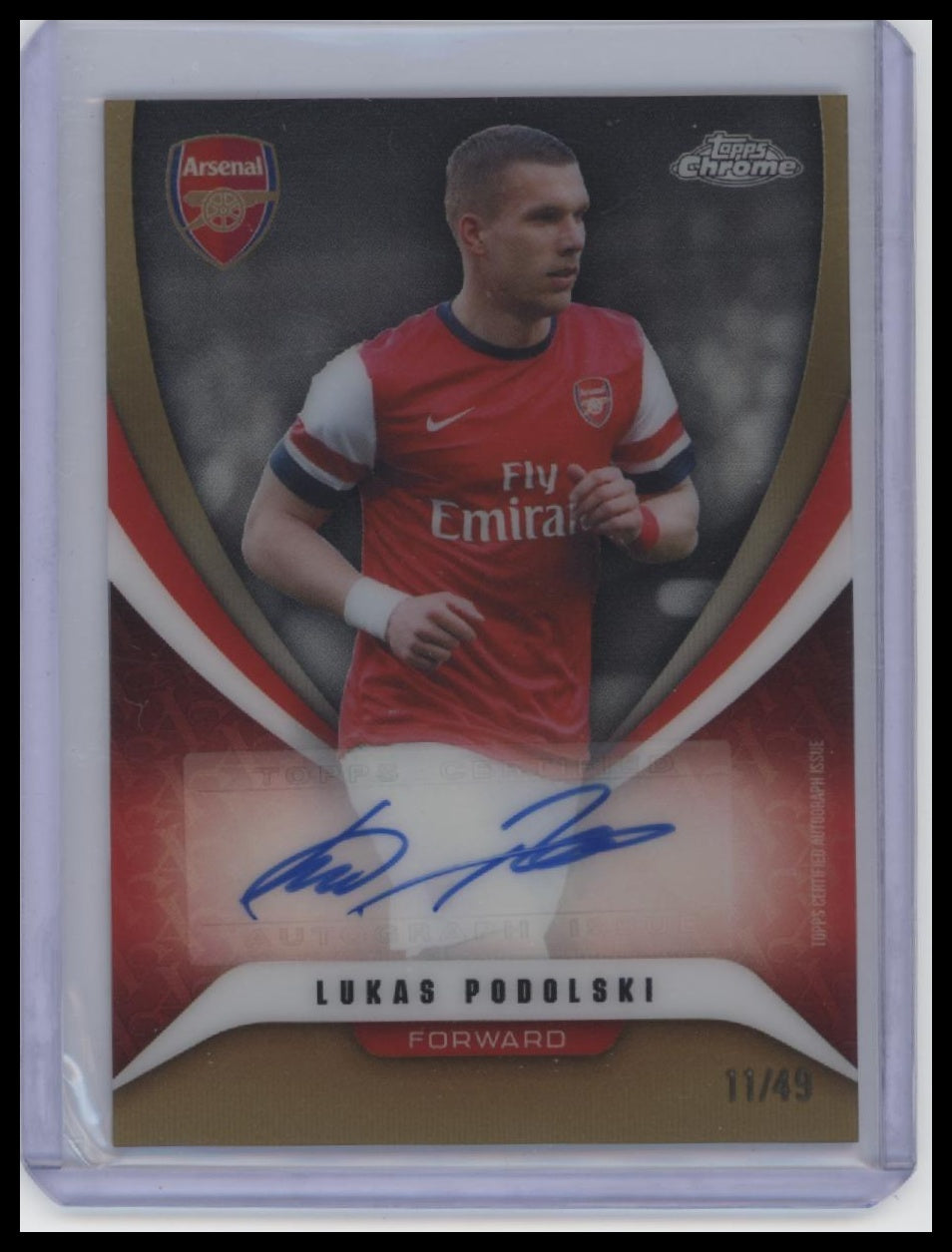 2025-26 Topps Chrome Arsenal #BC-LP Lukas Podolski Base Autographs