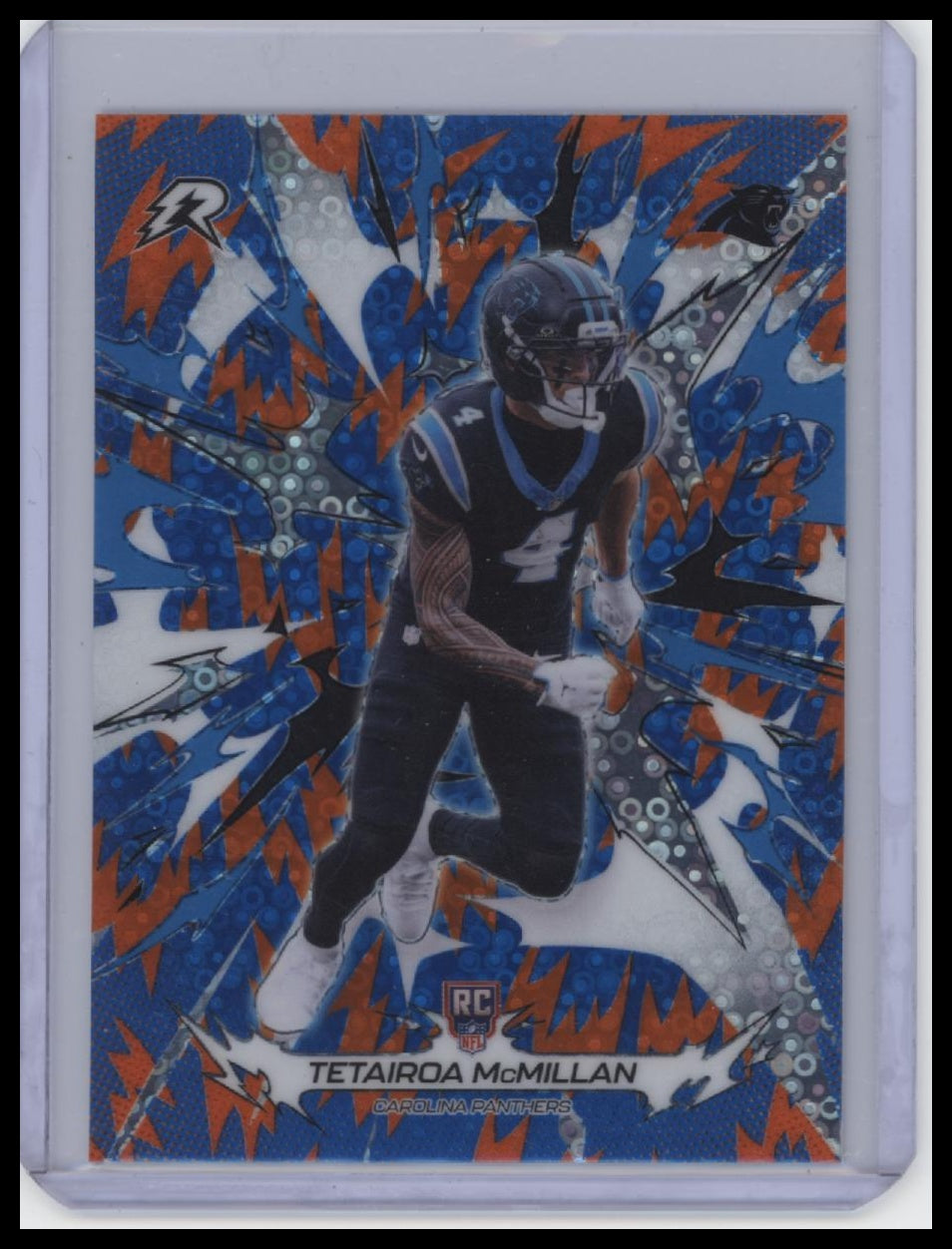 2025 Topps Resurgence #164 Devin Neal Blue & Orange Spark Refractor (RC).