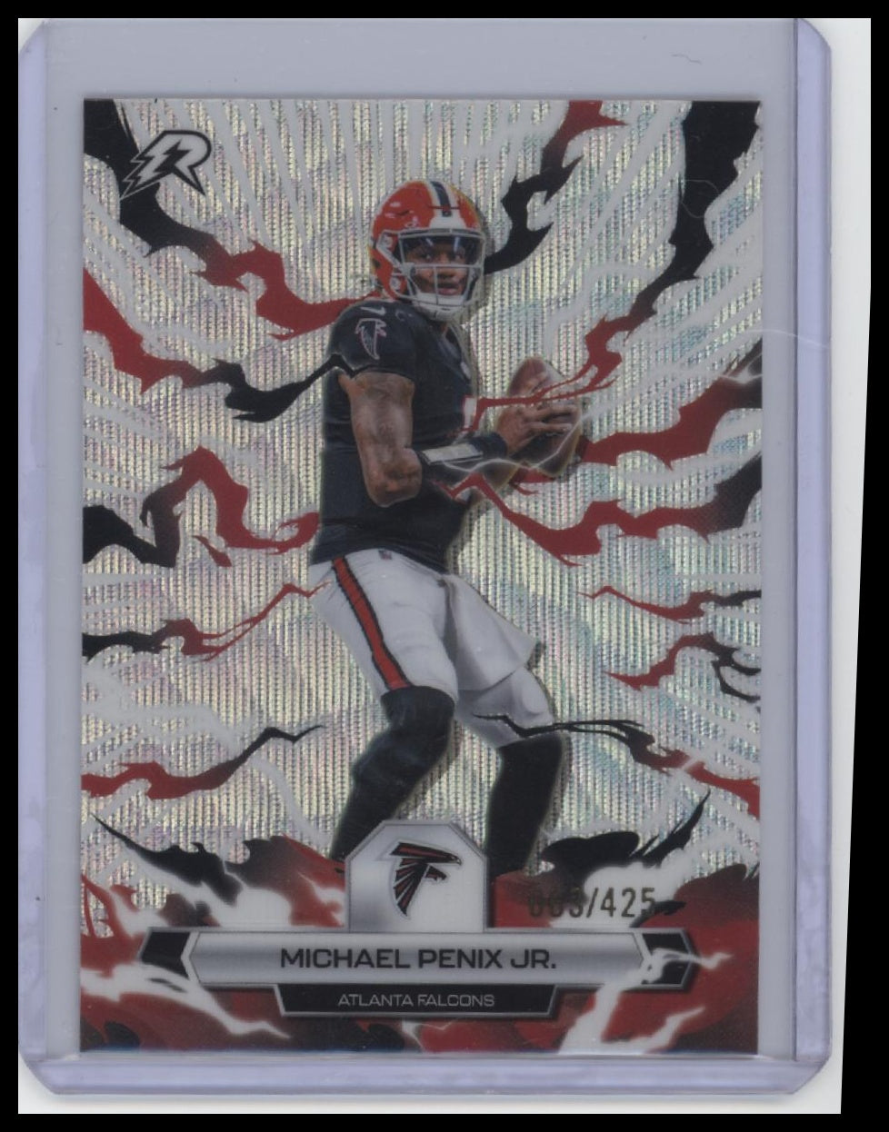 2025 Topps Resurgence #4 Michael Penix Jr. Surge Refractor #/425