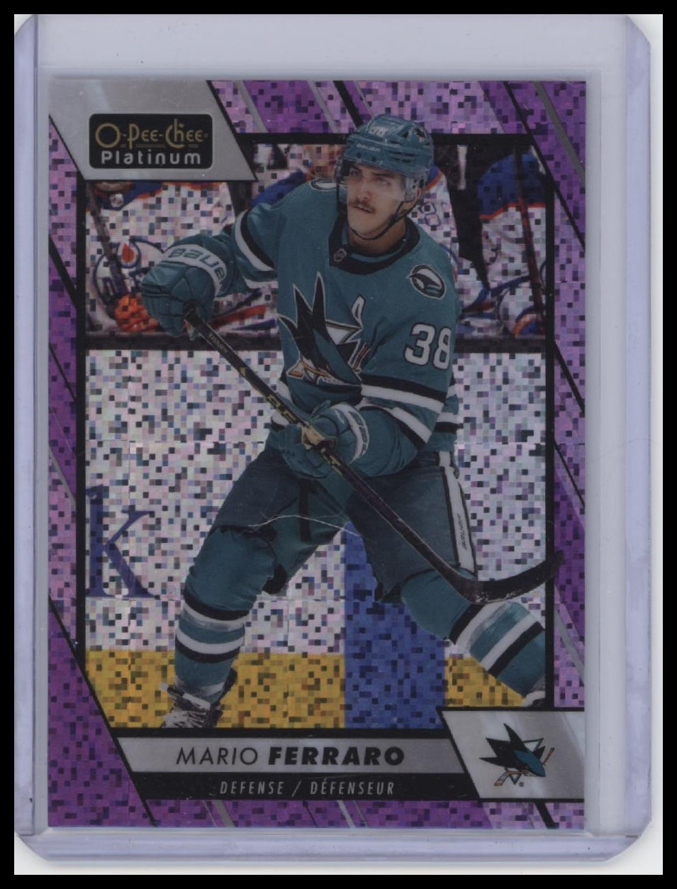 2023-24 O-Pee-Chee Platinum #78 Mario Ferraro Violet Pixels /299