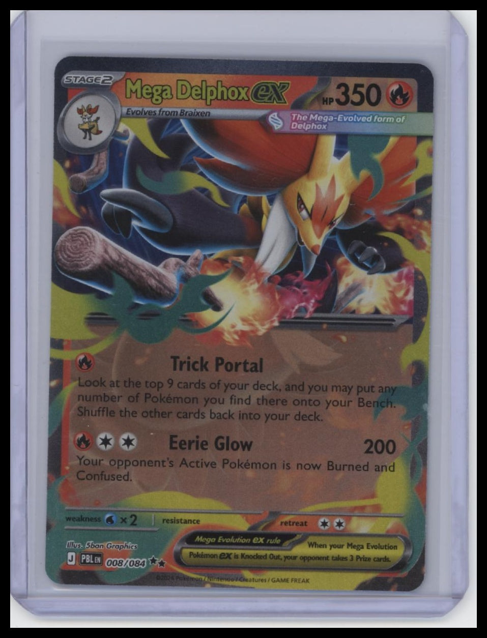 ME05: Pitch Black #008/084 Mega Delphox ex