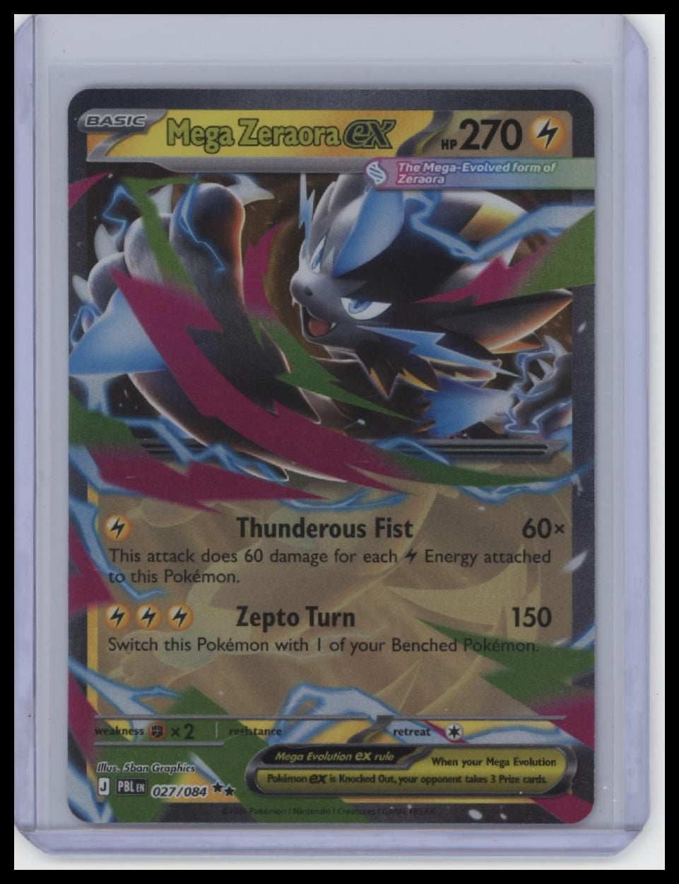 ME05: Pitch Black #027/084 Mega Zeraora ex