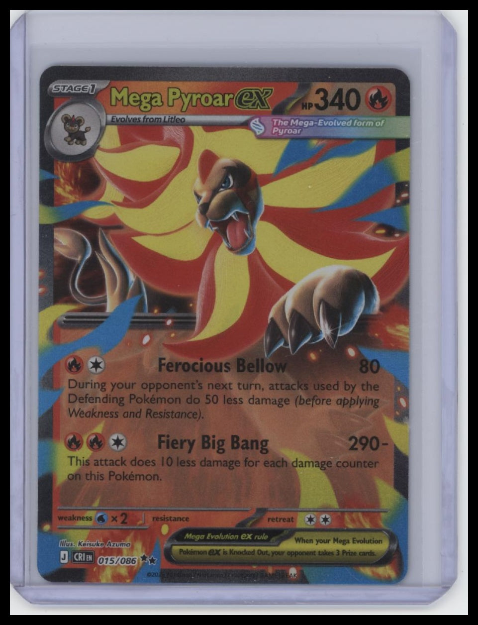 ME04: Chaos Rising #015/086 Mega Pyroar ex