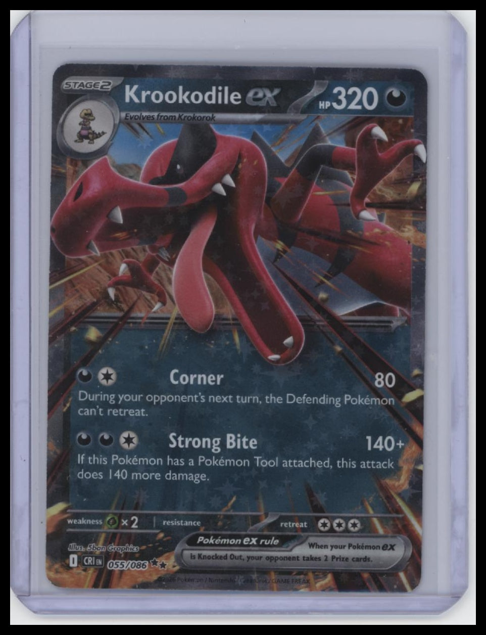 ME04: Chaos Rising #055/086 Krookodile ex