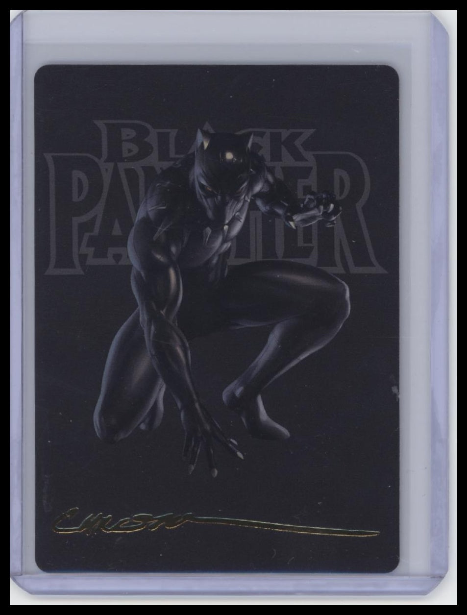 Marvel Super Heroes #27 Black Panther, Hope Enduring Art Card Signature