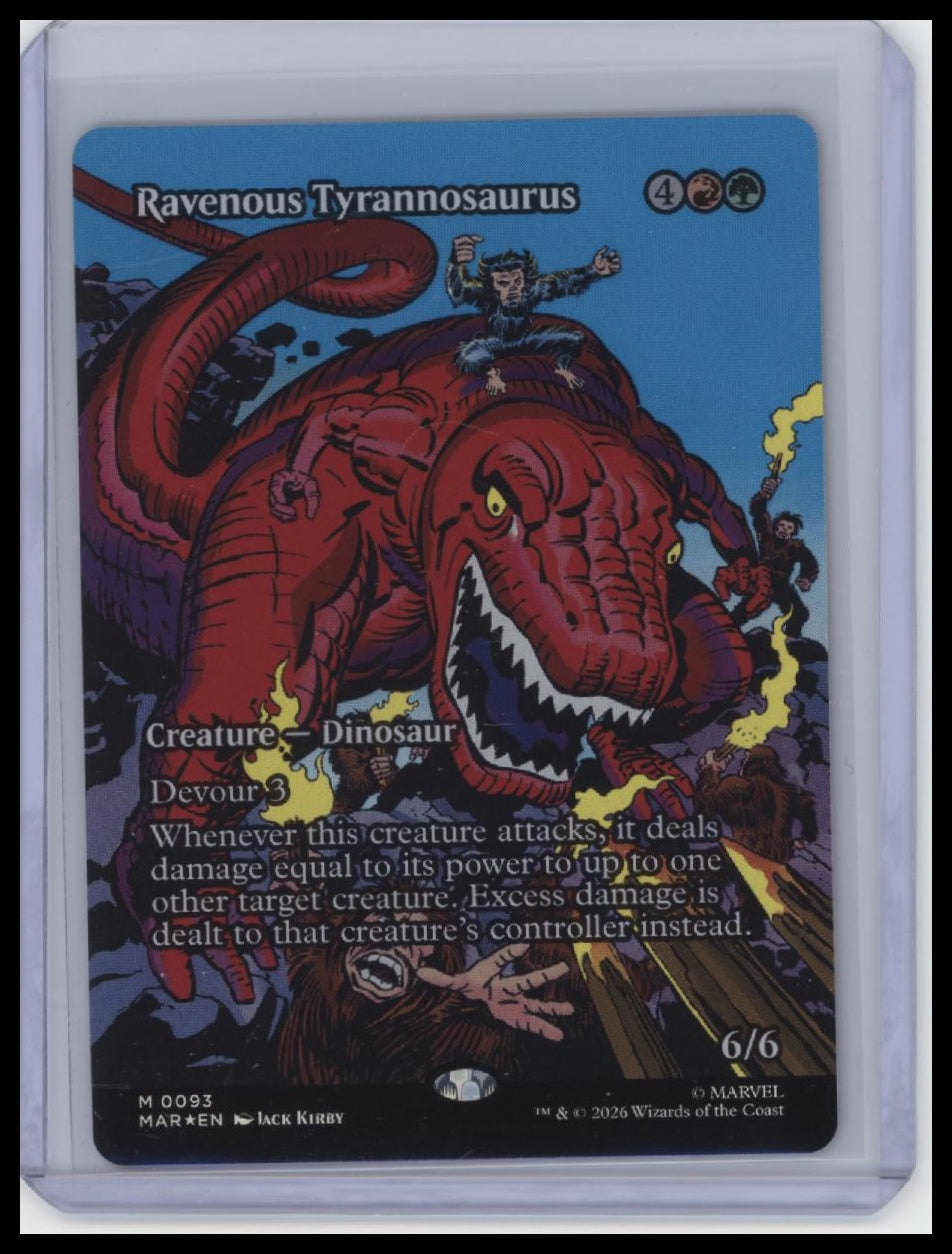 Marvel Universe Eternal-Legal #93 Ravenous Tyrannosaurus (Borderless) (Foil).