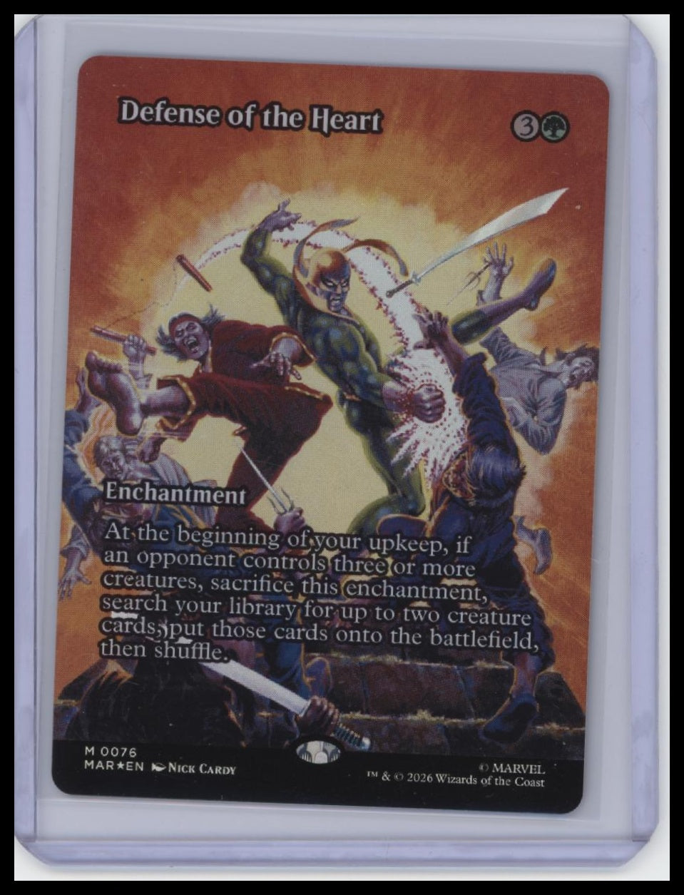 Marvel Universe #76 Defense of the Heart (Borderless) (Foil).