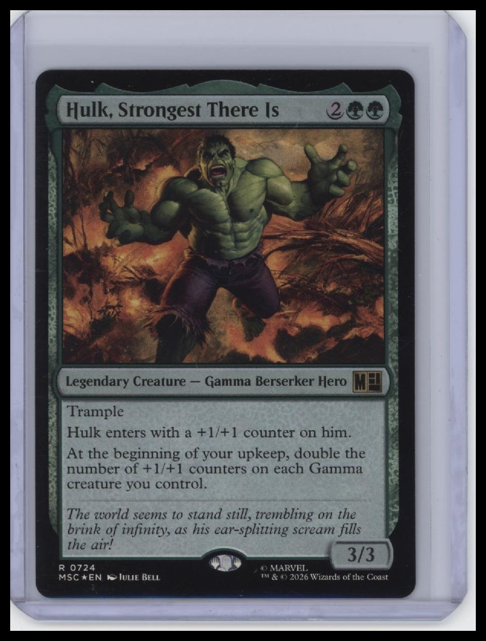Marvel Super Heroes #724 Hulk, Strongest There Is (Foil).