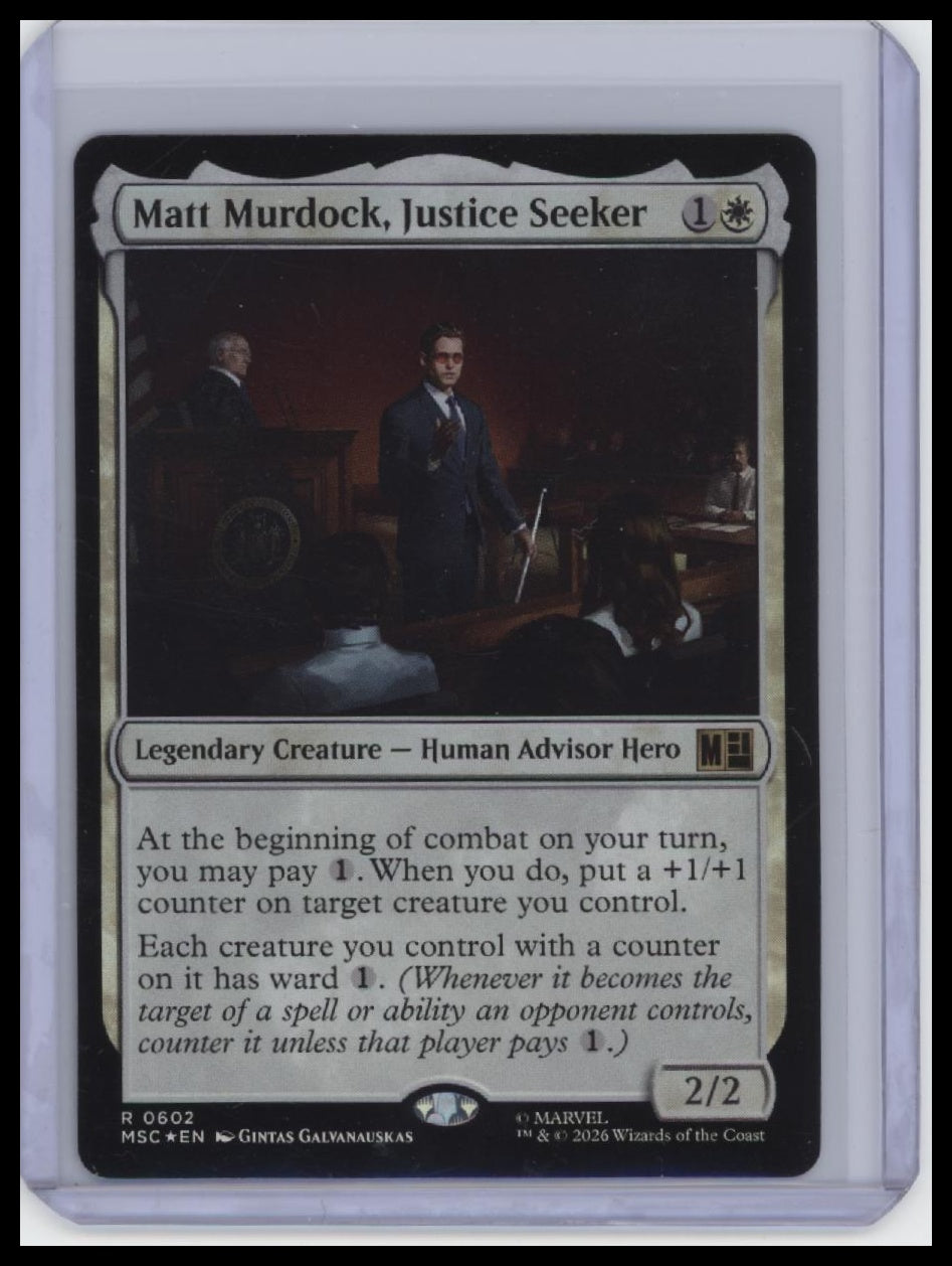 Marvel Super Heroes #602 Matt Murdock, Justice Seeker (Foil).