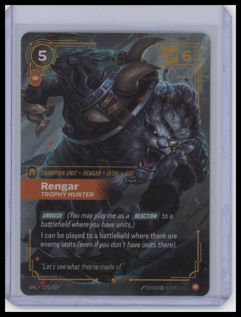 Unleashed #120/219 Rengar, Trophy Hunter
