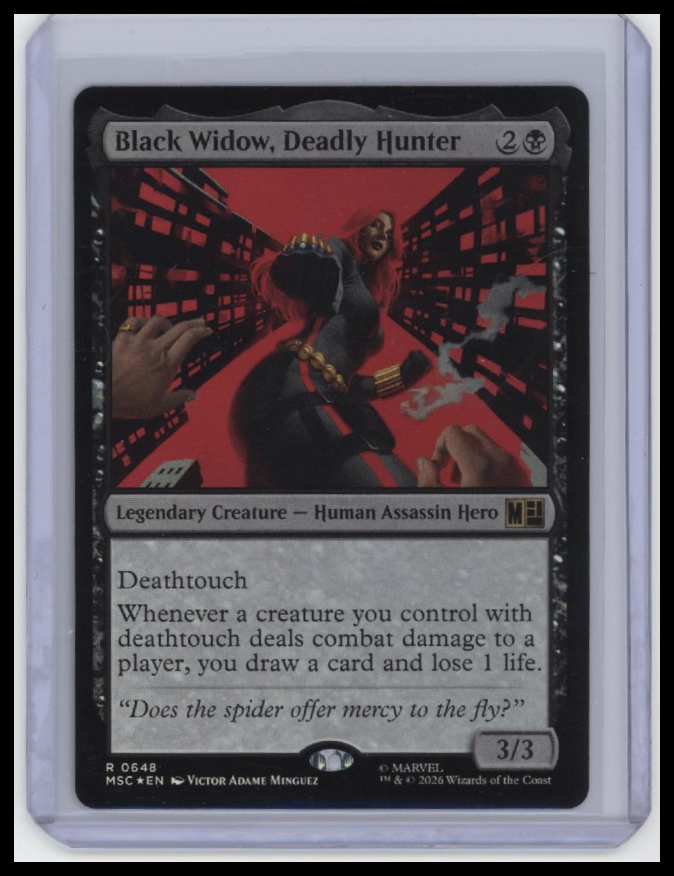Marvel Super Heroes #648 Black Widow, Deadly Hunter (Foil).