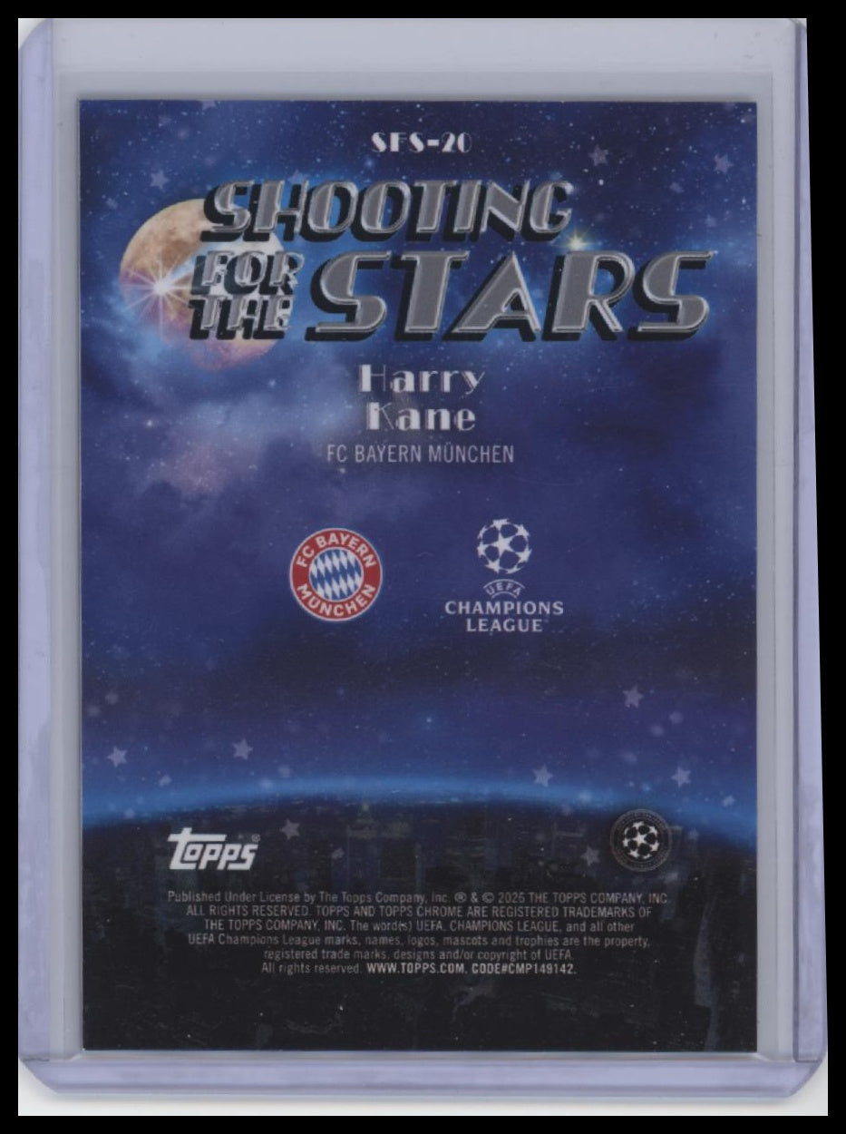 2025-26 Topps Chrome UEFA Club  #SFS-20 Harry Kane Shooting for the Stars