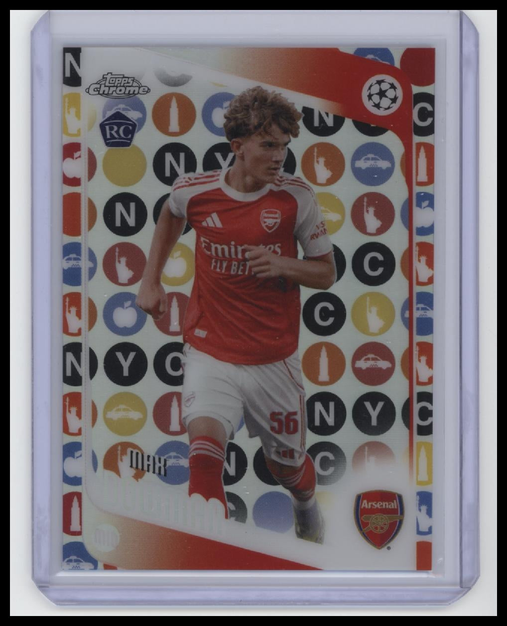2025-26 Topps Chrome UEFA Club Competitions #57 Max Dowman Big Apple (RC)