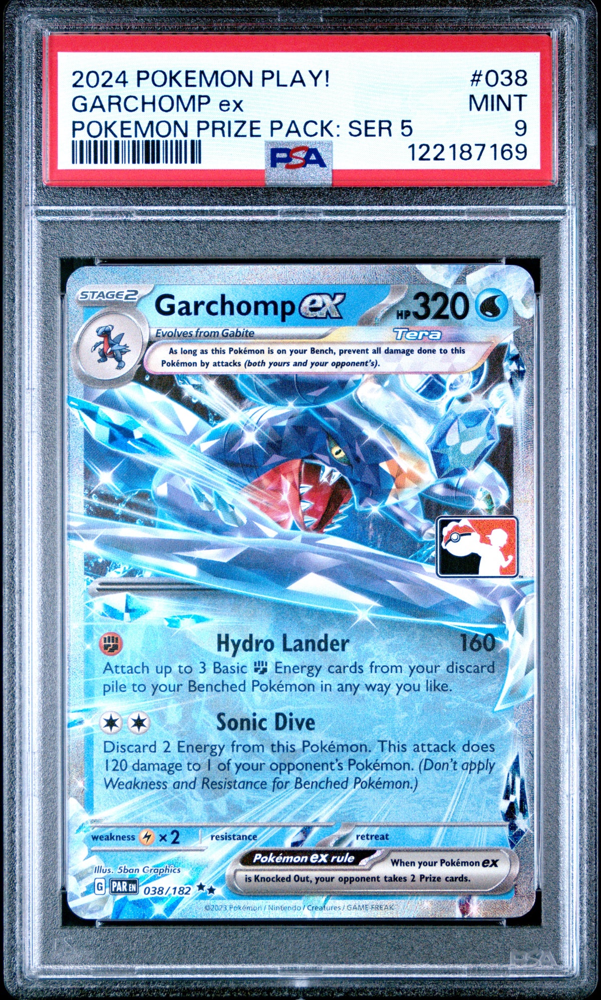 2024 Pokemon Play! Pokemon Prize Pack: Series 5 #038 Garchomp Ex