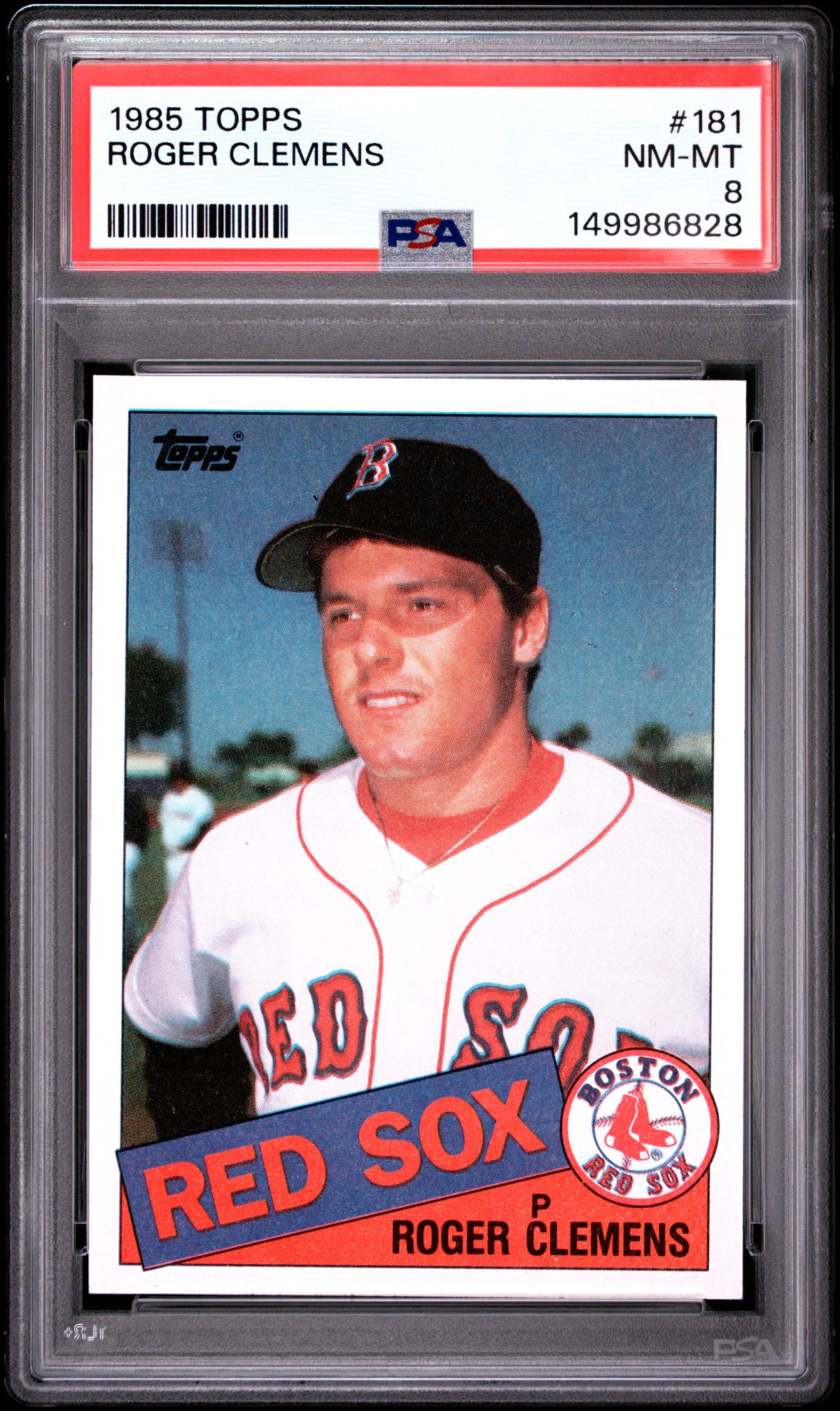1985 Topps #181 Roger Clemens PSA 8 (RC).