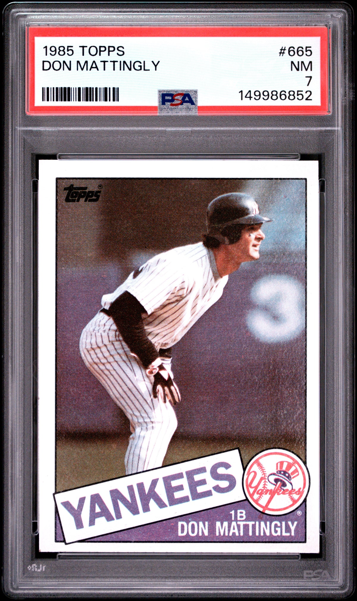 1985 Topps #665 Don Mattingly PSA 7