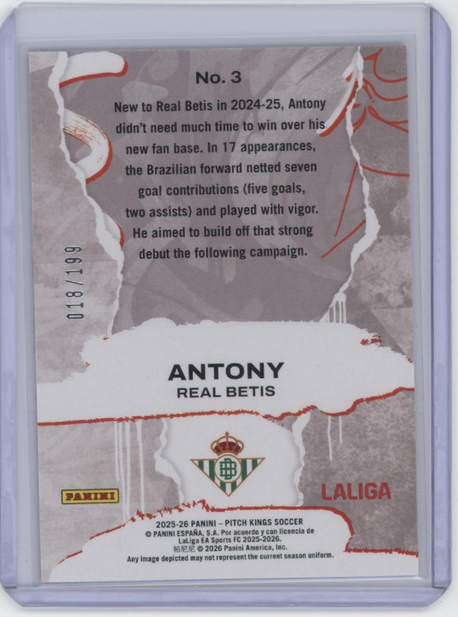 2025-26 Panini Pitch Kings Laliga #3 Anthony Self Expressions /199